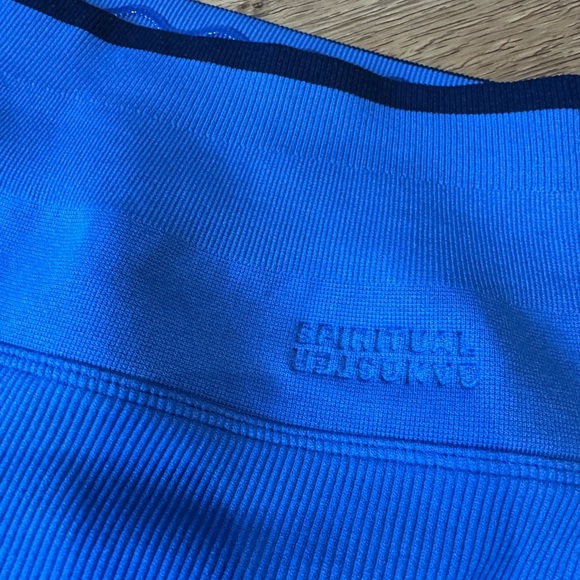 Spiritual Gangster Vibrant Blue Ribbed Legging Interior Grip / small - Picture 2 of 7